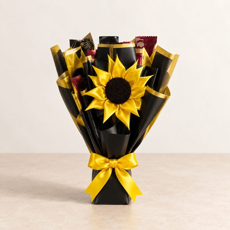 Girasol con chocolatinas