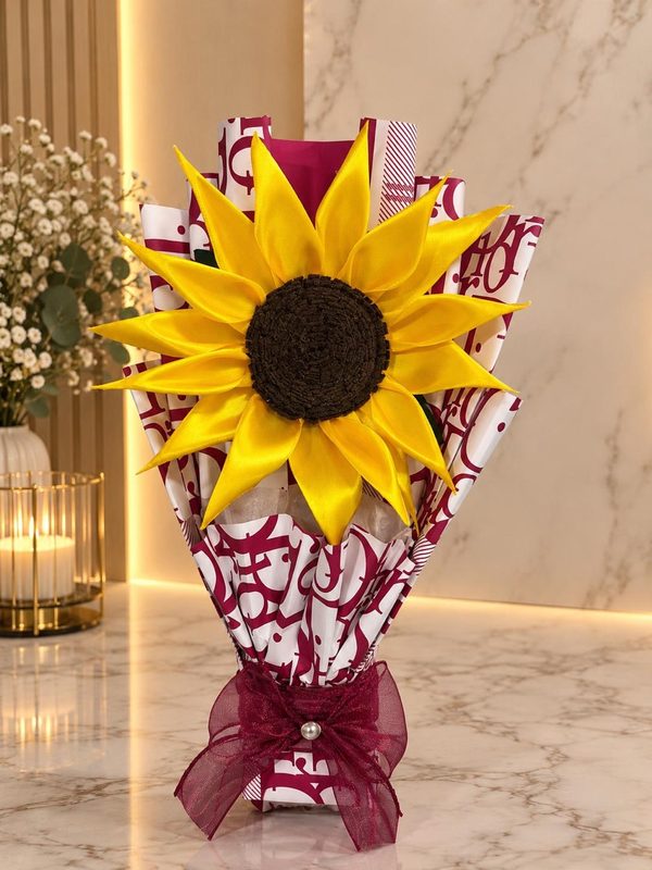 Girasol individual burdeos