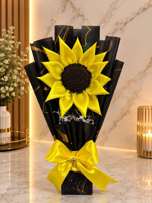 Girasol individual negro veteado